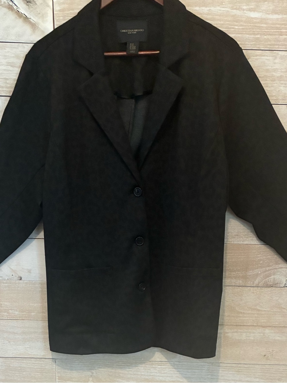 Christian Siriano Black Women's Blazer Jacket Plus Size 2x